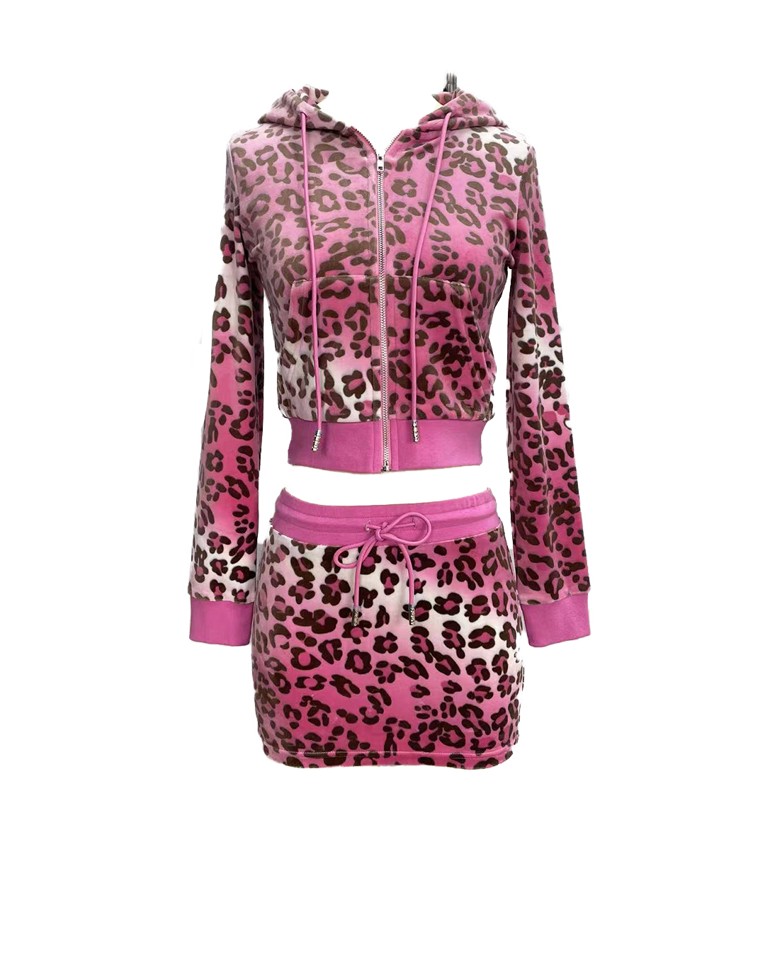 Pink online XS cheetah set